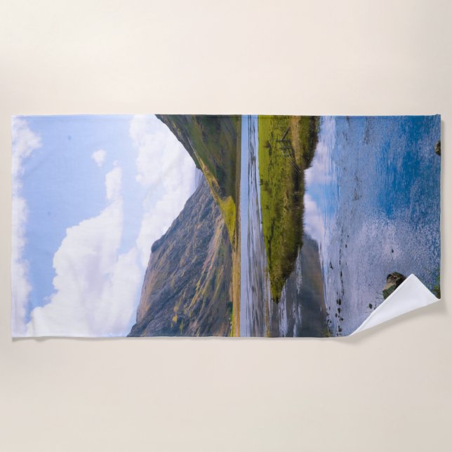 nature wiew,mountain beach towel (Front)