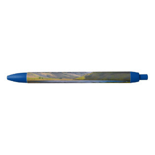 nature wiew,mountain blue ink pen