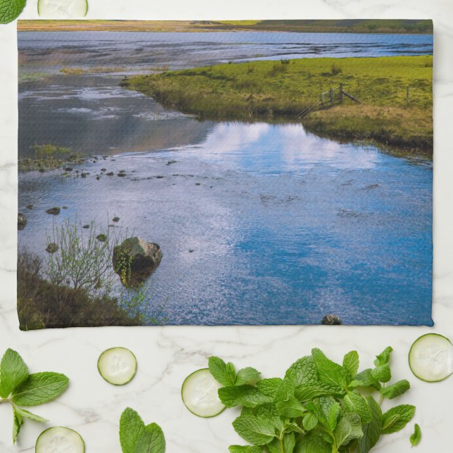 nature wiew,mountain tea towel (Folded)