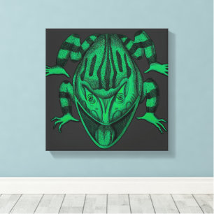 Nature Wild Reptiles The Toad Canvas Print