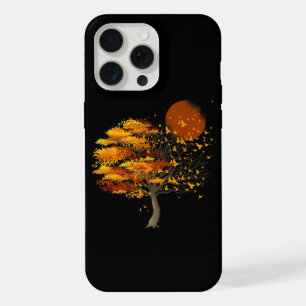 Nature Wildlife Full Moon Tree Flock Of Birds Fore iPhone 15 Pro Max Case