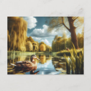 Nature With Duck Postcard