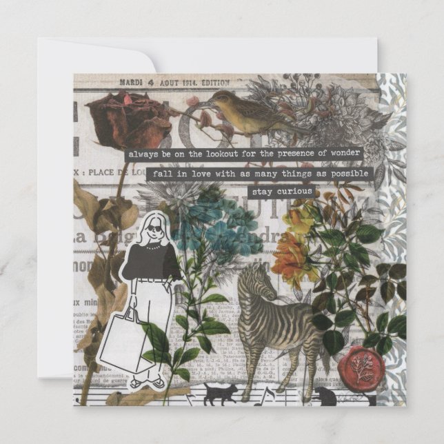 Nature Wonder Flat Greeting Card (Front)