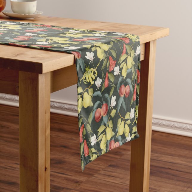 Nature wonderland of fruits and flowers  short table runner (In Situ)