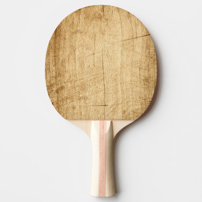 Nature Wood Wooden Board Brown Textures Ping Pong Paddle (Front)