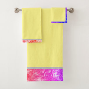 Nature  Yellow Bath Towels Set var2