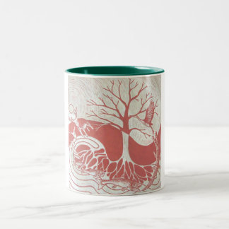 Naturecycle red green mug