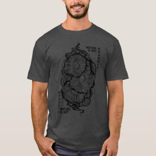 NatureIsArt Japanese Fungi Mushroom Forest Spirit T-Shirt