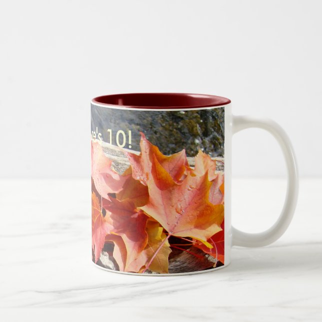 Nature's 10! Fall Tree Leaves Coffee Cup Designer (Right)