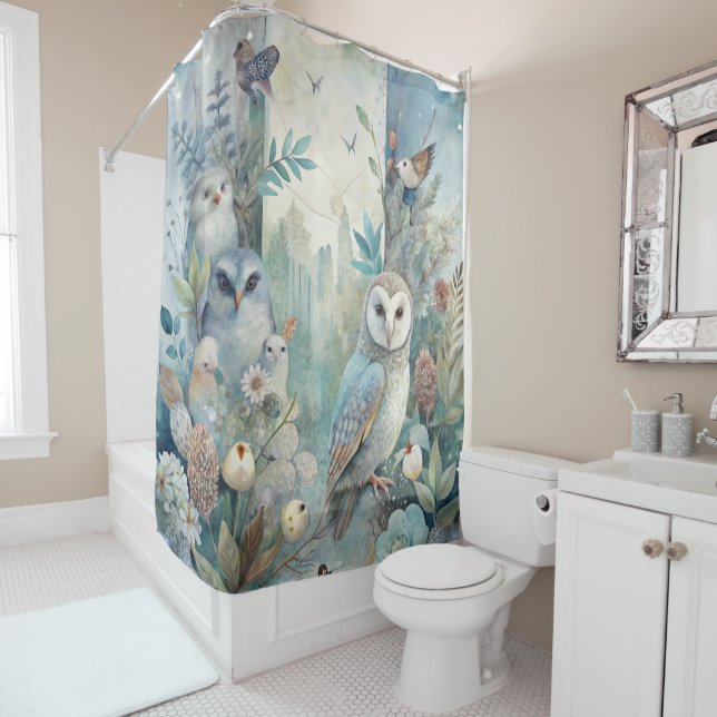 Nature's Artwork Shower Curtain (In Situ)