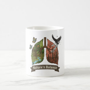 Nature's Balance Lungs of the Earth Environmenta Coffee Mug