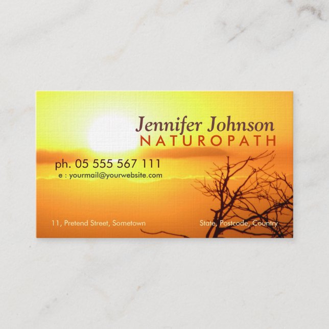 Nature's Beauty Business Card (Front)