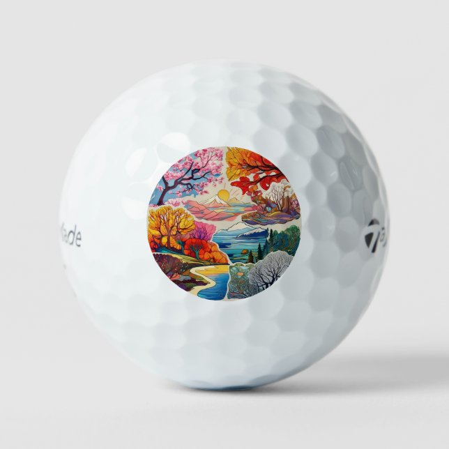 "Nature's Beauty Revealed" Golf Balls (Front)