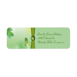 Natures Beauty With Butterfly Return Address Label