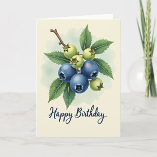 Natures Berry Branch Birthday Card