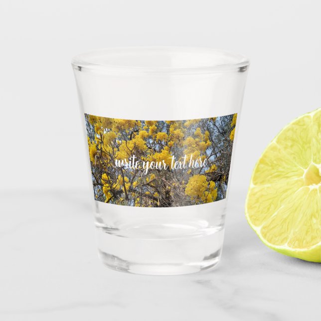 Nature's bloom shot glass (Front)