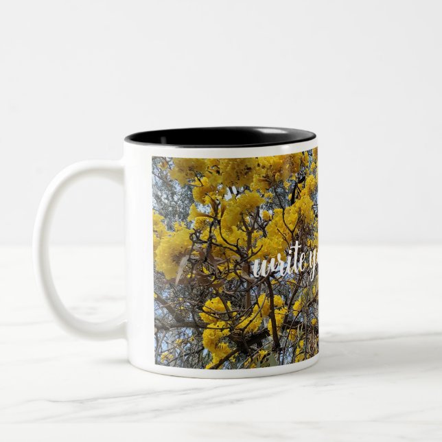 Nature's bloom Two-Tone coffee mug (Left)