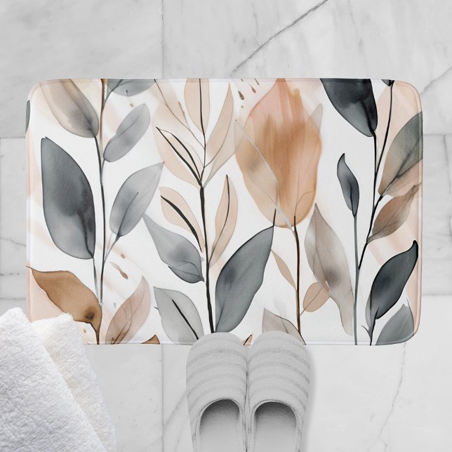Nature's Botanicals Bath Mat (This bath mat along with our shower curtain and towel set create the perfect bathroom ensemble.)