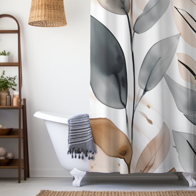 Nature's Botanicals Shower Curtain (Create a matching bathroom ensemble with our shower curtain, bath mat and towel set. )