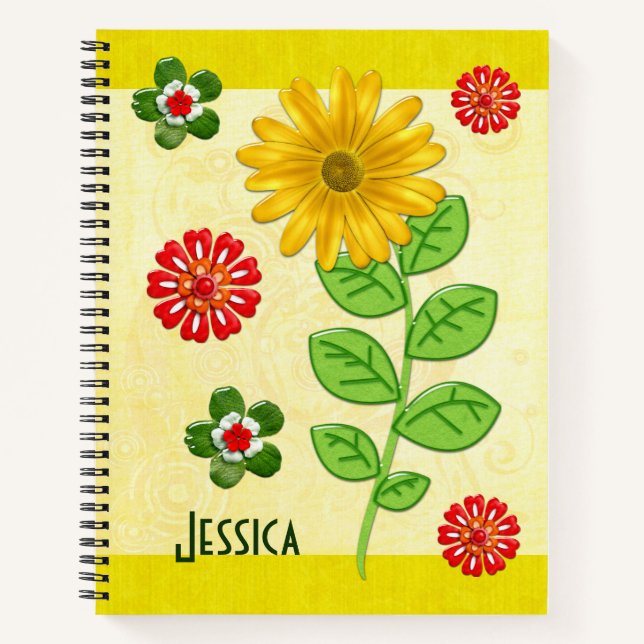 Natures Bounty Jewelled PERSONALIZED Notebook (Front)