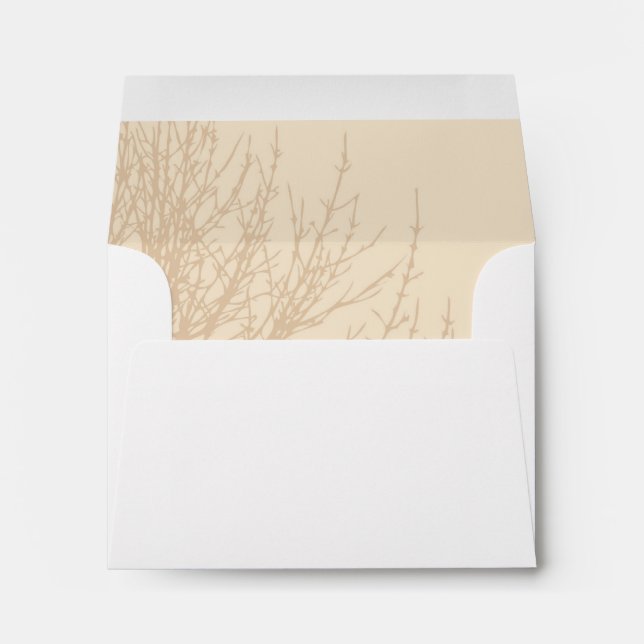 Nature's Branches RSVP Response Card Envelope (Back (Bottom))
