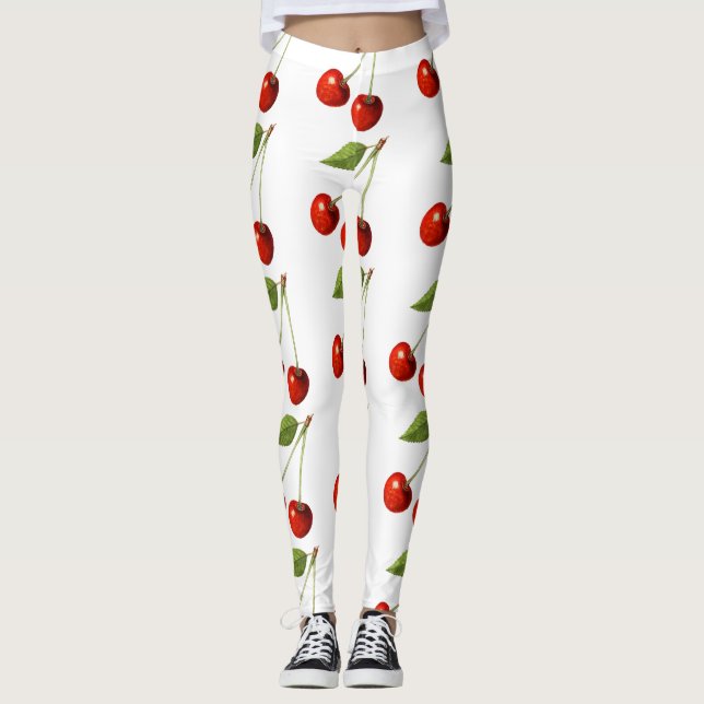 Nature's candy - Cherry fruits  Leggings (Front)
