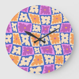 Nature's Chessboard Large Clock