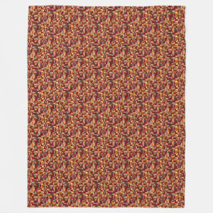 Nature's Colours Warm Earth Tone Fleece Blanket
