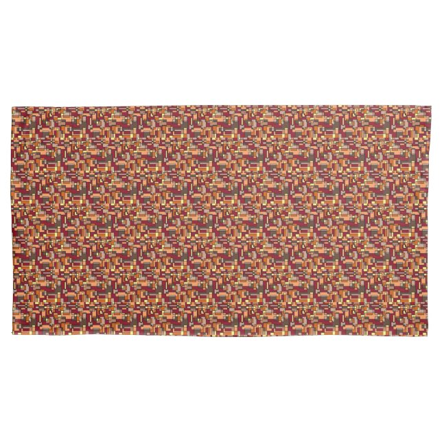 Nature's Colours Warm Earth Tone Pillowcase (Front-Left)