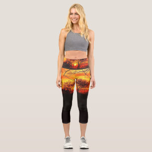 NATURES CONCERT OF COLOR  CAPRI LEGGINGS