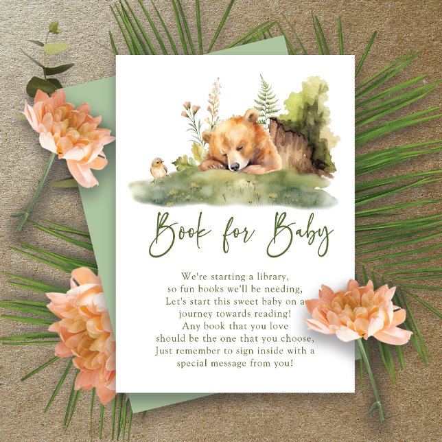 Nature's Delight Bear Book for Baby Enclosure Card (Creator Uploaded)