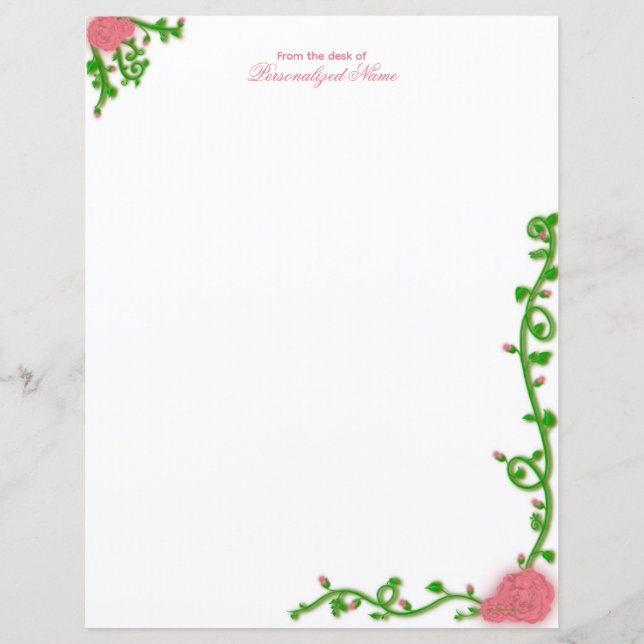 Nature's Embrace Unlined Paper Sheet (Front)