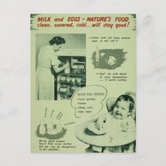 Nature's Food - Vintage Postcard