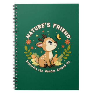 Nature's Friend Cute Fawn Woodland Animal Notebook