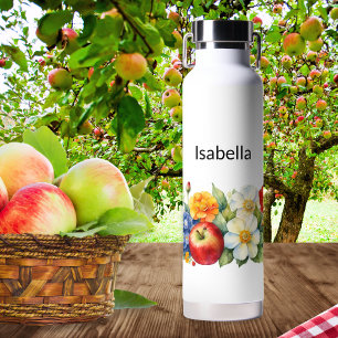 Nature's Fruit and Flowers Apple Marigold Water Bottle