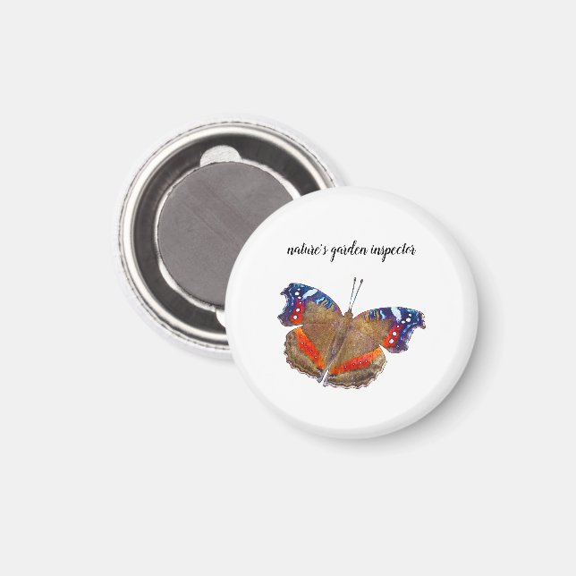 Nature's garden inspector magnet (Front/Back)