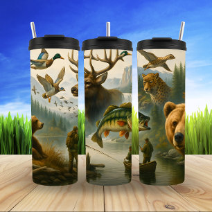 Nature's Grandeur, Wilderness Collage Thermal Tumbler
