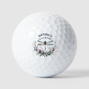 Nature's Harmony - Artistic Dragonfly Golf Balls