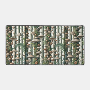 Nature's Harmony: Botanical Seamless Pattern Desk Mat