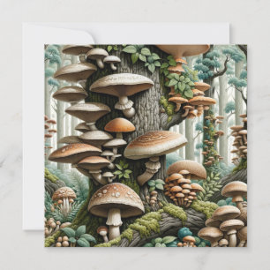 Nature's Harmony: Botanical Seamless Pattern Invitation