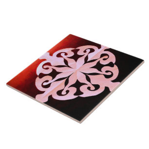 Nature's Hidden Geometry Abstract Geometric Ceramic Tile