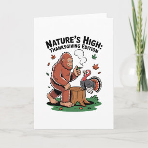 Natures High Thanksgiving Sasquatch Turkey Joint T Card