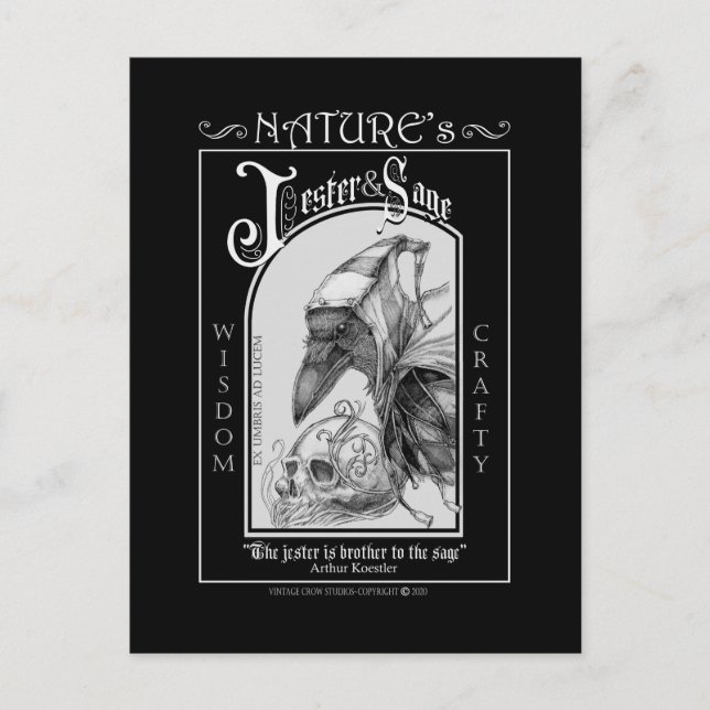 Nature's Jester and Sage Postcard (Front)
