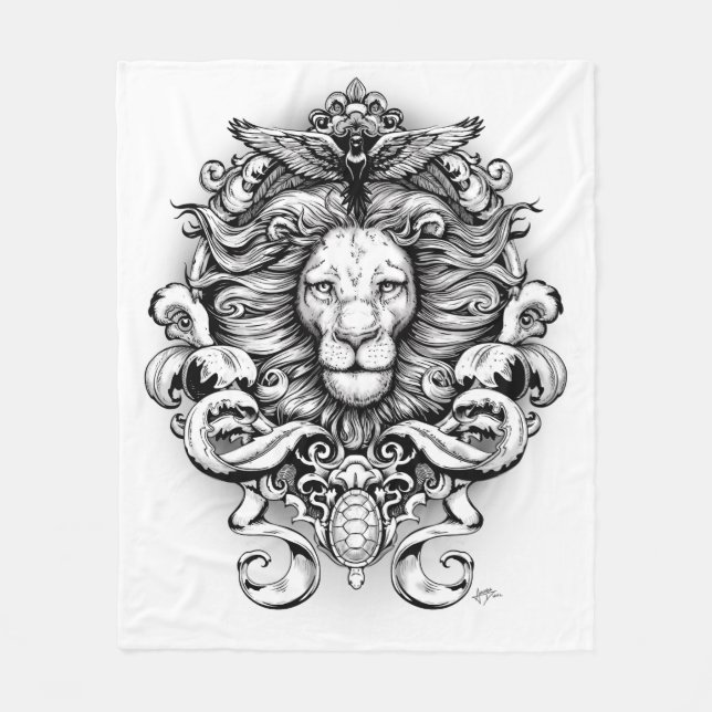 Nature's Kingdom Fleece Blanket (Front)