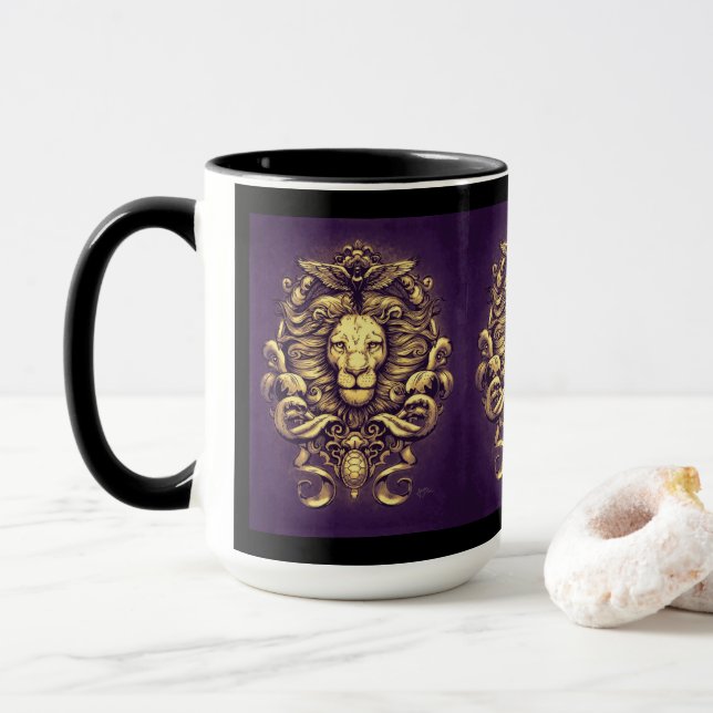 Nature's Kingdom in Purple Mug (With Donut)
