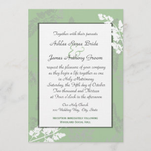 Nature's Lace Wedding Invitation