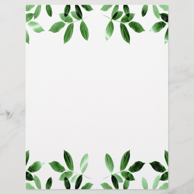 Nature's Leaves Stationery (Front)