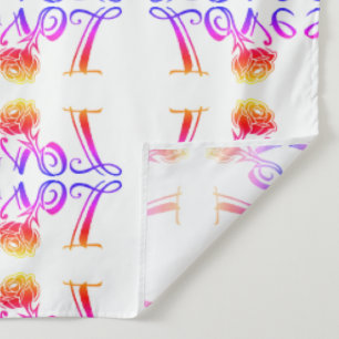 Nature's Love: Typography with a Blooming Rose Tapestry