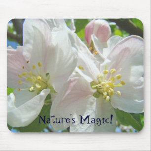 Nature's Magic! mouse pad Pink Apple Blossoms