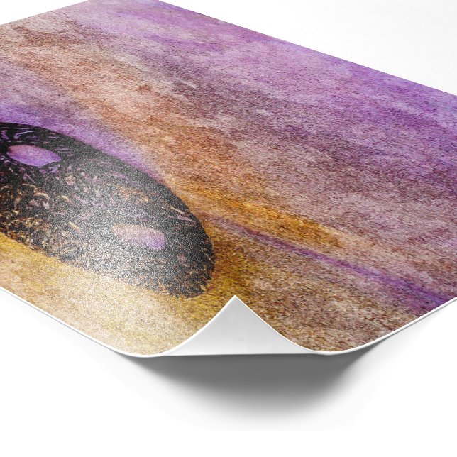 Nature's mask on the beach  photo print (Corner)